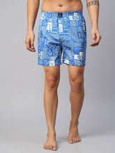 Men's Multicolor, 100% Cotton, Printed, Regular Fit, Inner Elastic, Mid-Rise, Boxers- Pack of 2